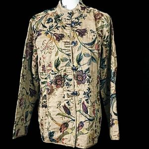 floral embroidered jacket